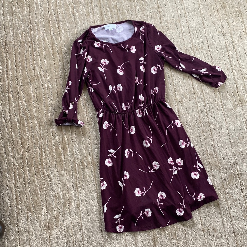 Stitchfix French Grey Floral Dress